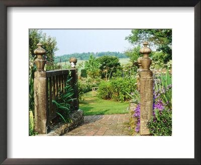 View To Enclosed Garden & Countryside Somerset Lodge by Sunniva Harte Pricing Limited Edition Print image