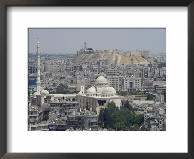City Mosque And The Citadel, Aleppo (Haleb), Syria, Middle East by Christian Kober Pricing Limited Edition Print image