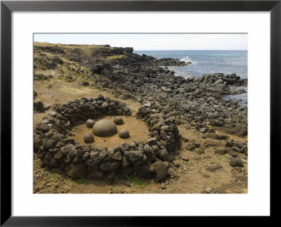 Navel Of The World, Te Pito O Te Henua, Easter Island (Rapa Nui), Chile, South America by Michael Snell Pricing Limited Edition Print image