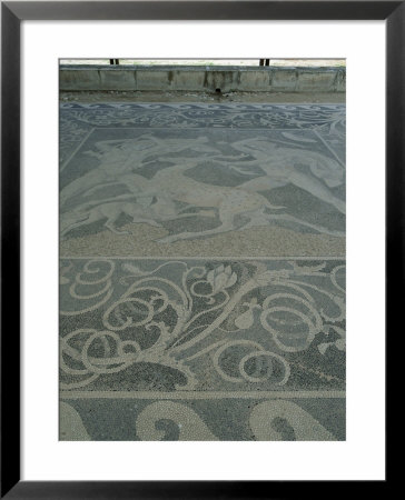 House Of The Lion Hunt With Exquisite Floor Mosaics, Pella, Greece by Tony Gervis Pricing Limited Edition Print image