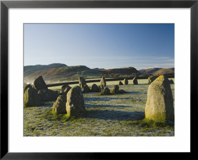 Dawn, Castlerigg Stone Circle, Keswick, Lake District, Cumbria, England, United Kingdom by James Emmerson Pricing Limited Edition Print image