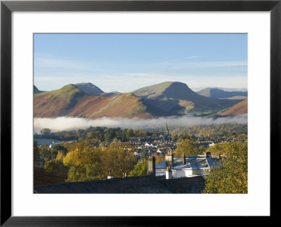 View Over Keswick To Catbells, Causey Pike, Robinson, Lake District, Cumbria, England by James Emmerson Pricing Limited Edition Print image