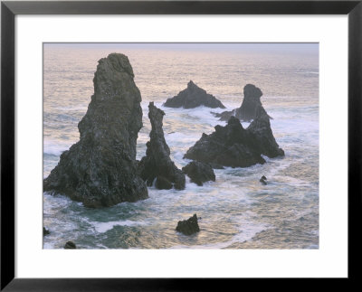 Les Aiguilles De Port Coton, Belle Ile En Mer, Breton Islands, Morbihan, Brittany, France by Bruno Barbier Pricing Limited Edition Print image