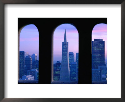Financial District From Coit Tower, San Francisco, California, Usa by Roberto Gerometta Pricing Limited Edition Print image