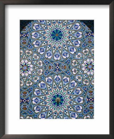 Mosaic Detail Of Hassan Ii Mosque, Casablanca, Morocco by John Elk Iii Pricing Limited Edition Print image