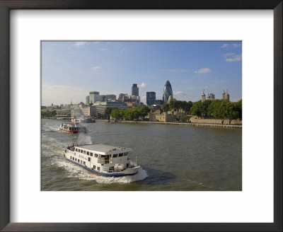 City Skyline From Tower Bridge, London, England, United Kingdom by Charles Bowman Pricing Limited Edition Print image
