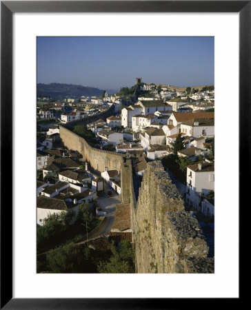 Walled Medieval Town, Traditional Wedding Gift Of Kings To Queens, Obidos, Estremadura, Portugal by Christopher Rennie Pricing Limited Edition Print image