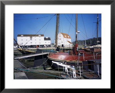 Quayside, Boats And Tidal Mill, Woodbridge, Suffolk, England, United Kingdom by David Hunter Pricing Limited Edition Print image