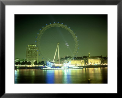London Eye At Night, Uk by Mike England Pricing Limited Edition Print image