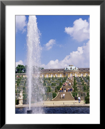 Fountain, Schloss Sanssouci (Sanssouci Palace), Unesco World Heritage Site, Potsdam, Germany by James Emmerson Pricing Limited Edition Print image