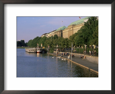 Binnen Lake In The Middle Of The Altstadt (Old Town), Hamburg, Germany by Yadid Levy Pricing Limited Edition Print image