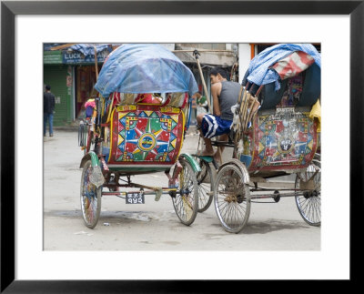 Rickshaws, Thamel Area, Kathmandu, Nepal by Ethel Davies Pricing Limited Edition Print image