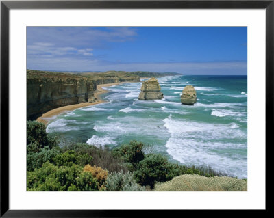 Sea Stacks At The Twelve Apostles On Rapidly Eroding Coastline, Victoria, Australia by Robert Francis Pricing Limited Edition Print image