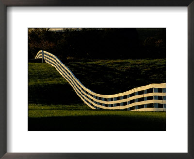 A Wooden Fence At The Shaker Village In Pleasant Hill by Raymond Gehman Pricing Limited Edition Print image