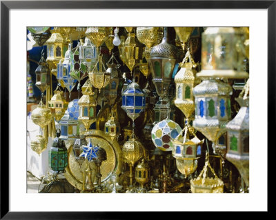 Lanterns For Sale In The Souk Near The Djemaa El Fna, Marrakech, Morocco, North Africa, Africa by Simon Harris Pricing Limited Edition Print image