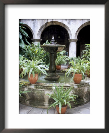 One Of Many Lovely Garden Courtyards In Old Havana, Havana, Cuba, West Indies, Central America by R H Productions Pricing Limited Edition Print image