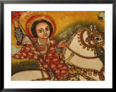 Mural Painting In The Church Of Narga Selassie,Dek Island On Lake Tana, Ethiopia, Africa by J P De Manne Pricing Limited Edition Print image