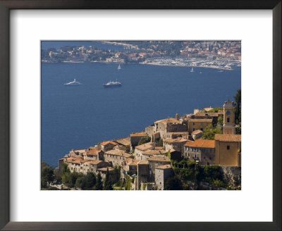Eze Village And Cap Ferrat, Alpes Maritimes, Provence, France, Mediterranean by Sergio Pitamitz Pricing Limited Edition Print image