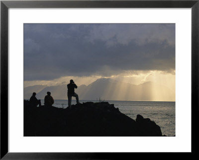 Whale-Watchers At Point Adolphus, Alaska by Michael Melford Pricing Limited Edition Print image