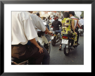 Motorbike Traffic On The Streets Of Saigon Or Ho Chi Minh City by Eightfish Pricing Limited Edition Print image