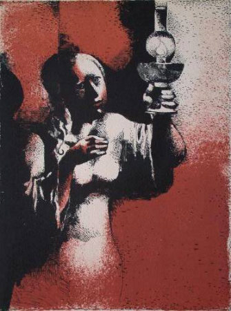 Femme A La Lampe by Manolo Ruiz Pipo Pricing Limited Edition Print image