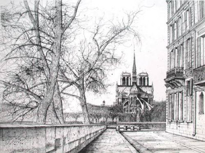 Paris Vers Notre-Dame by Jean Carzou Pricing Limited Edition Print image
