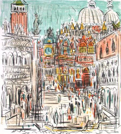 Saint Marc A Venise by Andre Cottavoz Pricing Limited Edition Print image