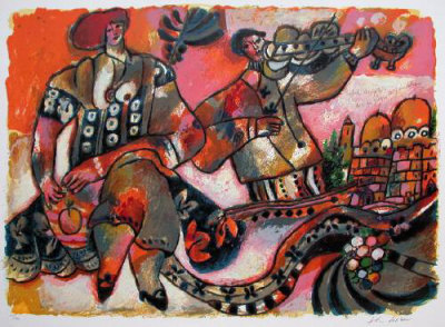 50 Printemps D'israel : Soleil Sculpte... by Theo Tobiasse Pricing Limited Edition Print image
