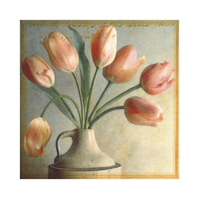 Tulips In A Crock by Sally Wetherby Pricing Limited Edition Print image