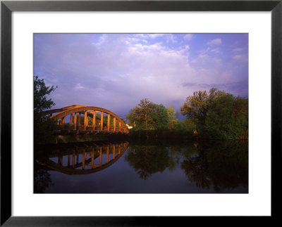 Rainbow Bridge Over Sheyenne River, Valley City, North Dakota, Usa by Chuck Haney Pricing Limited Edition Print image
