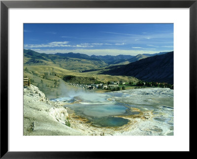 Mammoth Hot Springs, Yellowstone National Park, Usa by Mark Hamblin Pricing Limited Edition Print image