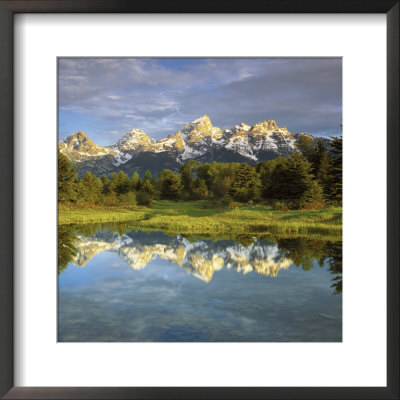 Grand Teton Mountains Reflecting In The Snake River, Grand Teton National Park, Wyoming, Usa by Christopher Talbot Frank Pricing Limited Edition Print image