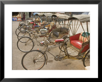 Bicycle Taxis, Khon Kaen, Thailand by Gavriel Jecan Pricing Limited Edition Print image