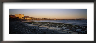 Sunset At Low Tide On Ventura Beach And The San Buenaventura Pier by Rich Reid Pricing Limited Edition Print image