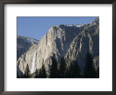 Upper Yosemite Falls In Winter In Yosemite National Park, California by Rich Reid Pricing Limited Edition Print image