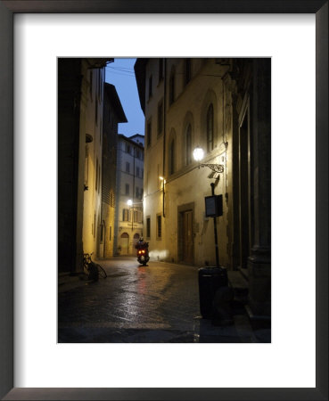 Street Scene At Night, Florence, Italy by Brimberg & Coulson Pricing Limited Edition Print image