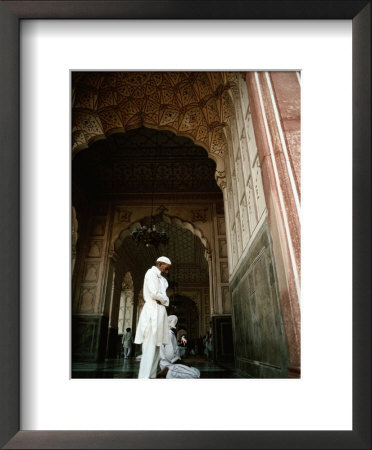 Call To Pray Inside The Badshahi Mosque, Lahore, Punjab, Pakistan by Richard I'anson Pricing Limited Edition Print image
