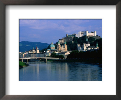 River Salzach With Hohensalzburg Fortress, Salzburg, Austria by Chris Mellor Pricing Limited Edition Print image