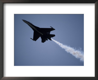 Su27 Russian Jet Fighter Trailing Smoke As It Races Across The Sky, Australia by Jason Edwards Pricing Limited Edition Print image