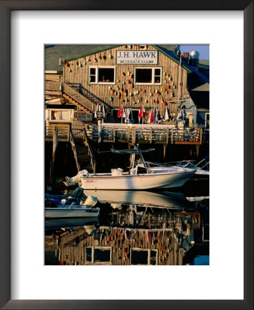 Fishing Buoys Reflected In Water, Boothbay Harbor, Boothbay, Maine by John Elk Iii Pricing Limited Edition Print image