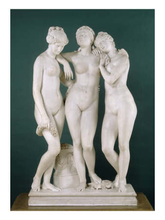 The Three Graces, 1831 by James Pradier Pricing Limited Edition Print image