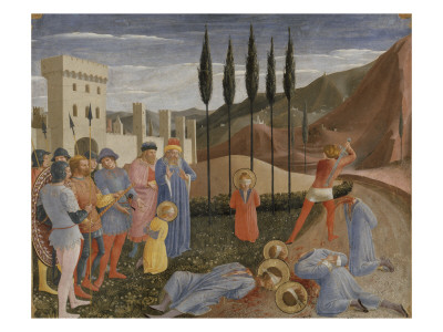 The Martyrdom Of Saints Cosmas And Damian by Fra Angelico Pricing Limited Edition Print image