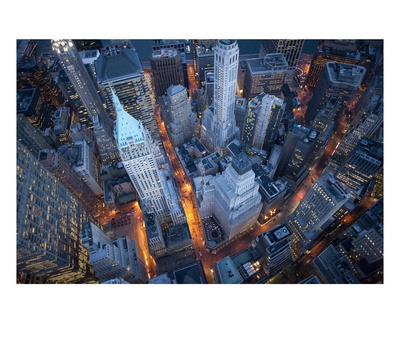 Aerial View Of Wall Street by Cameron Davidson Pricing Limited Edition Print image
