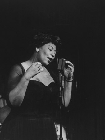 Singer Ella Fitzgerald Entertaining by Allan Grant Pricing Limited Edition Print image