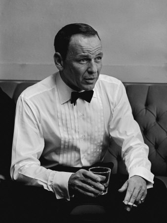 Entertainer Frank Sinatra Backstage Before A Performance by John Dominis Pricing Limited Edition Print image
