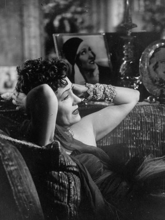 Actress Gloria Swanson In A Scene From Sunset Boulevard by J. R. Eyerman Pricing Limited Edition Print image
