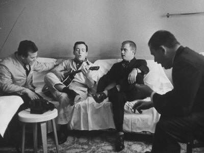 Singer Bobby Darin Practicing For An Act by Allan Grant Pricing Limited Edition Print image