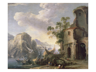 View Of A Bay by Salvator Rosa Pricing Limited Edition Print image