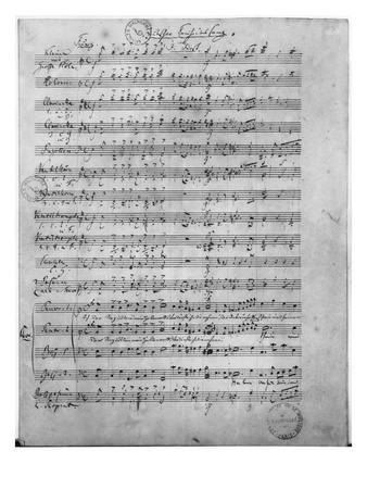 Ms.316, Three Lieder, Opus 65, Number 3, For Male Choir, 1847 by Robert Schumann Pricing Limited Edition Print image
