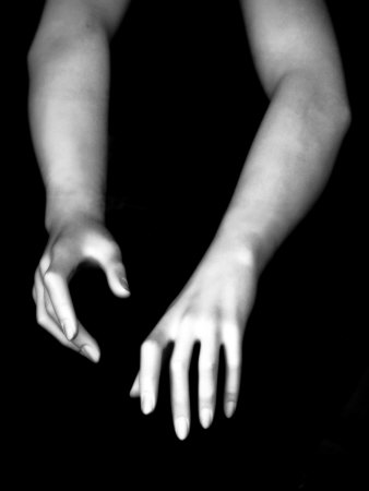 Arms Reaching On A Black Surface by Ilona Wellmann Pricing Limited Edition Print image